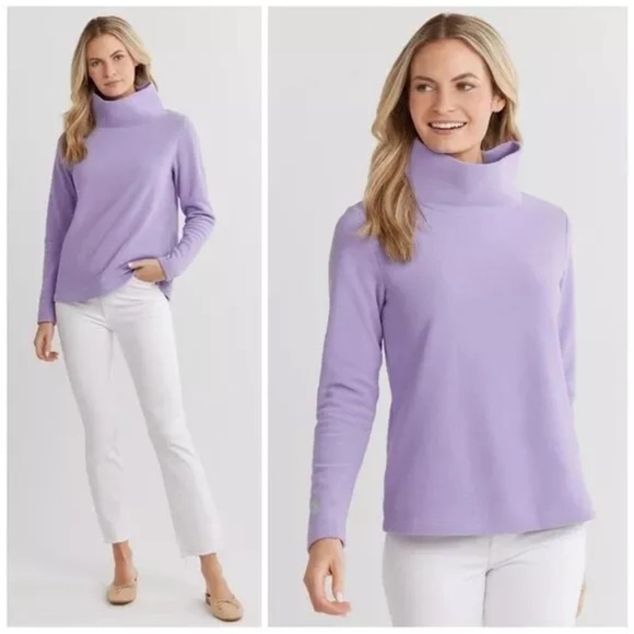 Tuckernuck Dudley Stephens Greenpoint Turtleneck in Lavender Purple Sz S - Picture 1 of 11